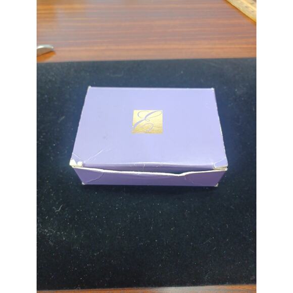 VTG 1995 Elizabeth Taylor for Avon Salmon Pink Cabochon Crystal Clip Earrings - Picture 9 of 10